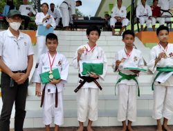 Peringati HUT ke-21, Perkemi Dojo SMA 7 Kendari Gelar Kejurdo