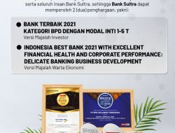 Abdul Latif Sukses Antarkan Bank Sultra Raih Dua Penghargaan Kategori Bank Terbaik