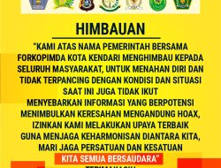 BERIKUT IMBAUAN PERINTAH BERSAMA FORKOPIMDA KOTA KENDARI