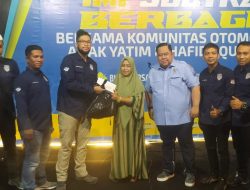 Giat Amal Ramadhan, IMI Sultra Santuni Keluarga Almarhum Kuntet dan Berbagi kepada Anak yatim