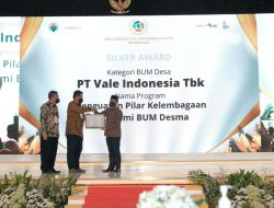 PKPM PT Vale Raih Award Kemendes PDTT 2022