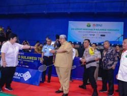 Gubernur Sultra Buka Turnamen Bulutangkis BNI Sirkuit Nasional ‘B’ Sultra Open 2022