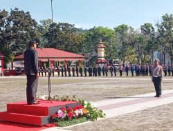 Bupati Kolaka Pimpinan Apel Gelar Pasukan Operasi Lilin Anoa 2022