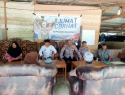 Program Jumat Curhat, Kapolsek Ranomeeto Terima Masukan dari Warga