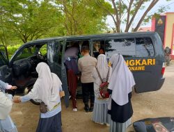 Berikan Rasa Aman, Polres Konawe Turunkan Randis Antar Jemput Anak Sekolah