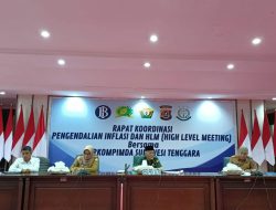 Pemprov Sultra Ikuti Rakor Pengendalian Inflasi secara Virtual yang Digelar Mendagri