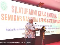 Gubernur Ali Mazi Buka Acara Silahturahmi Kerja Nasional LPPKS BKPRMI Pusat 2023