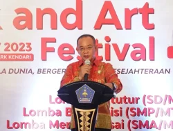 Wakili Pj Wali Kota Kendari, Asisten III Buka Giat Book and Art Festival tahun 2023