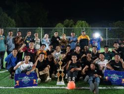 Dukung Pengembangan Olahraga di Konsel, Ketua Koni Resmikan Lapangan Futsal Punggaluku