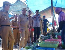 Tekan Inflasi, Bupati Konut Lakukan Sidak di Pasar Kecamatan Molawe
