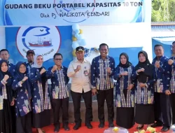 Pj Wali Kota Kendari Resmikan Gudang Beku Portabel Kapasitas 10 Ton Bantuan Dari KKP RI