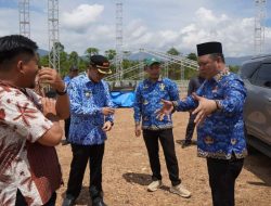 Bupati dan Wabup Konut Tinjau Lokasi Perayaan HUT Konut ke-17