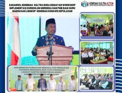 Kakanwil Kemenag Sultra Buka Workshop Implementasi Kurikulum Merdeka dan Penguatan Moderasi Beragama bagi Guru Madrasah di Konkep