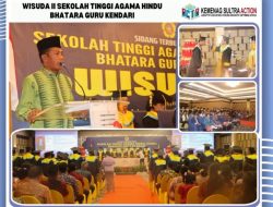 Hadiri Wisuda II STAH Bhatara Guru Kendari, Muh Saleh: Teruslah Belajar dan Kembangkan Potensi Diri