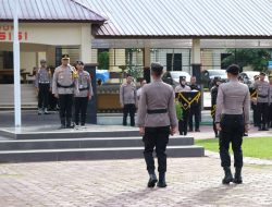 Wakapolda Sultra Pimpin Apel Kesiapan Pengamanan TPS Jalang Pemilu 2024