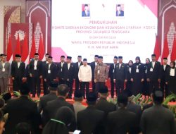 Wakil Presiden RI Kukuhkan KDEKS Sultra Periode 2023-2025