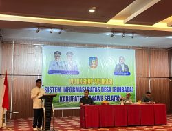 Pemkab Konsel Gelar Workshop Aplikasi Simbada Diikuti Camat, Lurah dan Kades se-Konsel