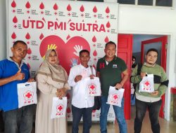 Peringati Hari Jadi ke-VII, SMSI Sultra Gelar Bakti Donor Darah