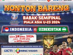 Kerjasama MNC Group, Dispar Sultra Gelar Nobar Semifinal AFC U-23 di Eks MTQ