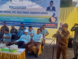 Pj Bupati Konawe Harmin Ramba Canangkan PIN Polio 2024 di SDN 1 Wawotobi