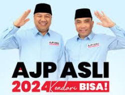 Pastikan Maju Pilwalkot Kendari 2024, Pasangan AJP-ASLI Daftar ke KPU Dihari Terakhir