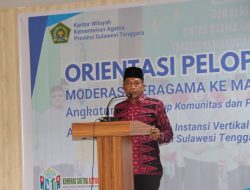 Kakanwil Kemenag Sultra : Moderasi Beragama Indikator Kerukunan dan Pembangunan Keumatan