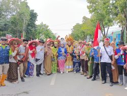 Dinas Pertanian Kota Kendari Ikuti Lomba Karnaval Juang dalam Memperingati HUT ke-79 RI