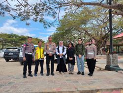 Tim Mabes Polri dan BPJN Sultra Kunjungi Wisata Pantai Nambo