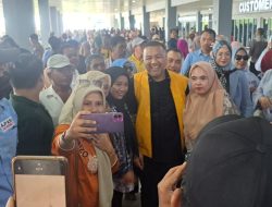 Ribuan Simpatisan Jemput Kedatangan AJP di Kota Kendari Usai Amankan B1-KWK Partai Golkar