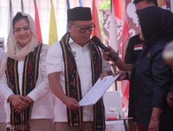 Didukung 5 Parpol, Pasangan Harmin-Dessy Resmi Mendaftar di KPU Konawe