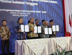 Pj Wali Kota Kendari Tandatangani Nota Kesepahaman dengan PT PLN Energi Primer Indonesia di Gedung KPK RI