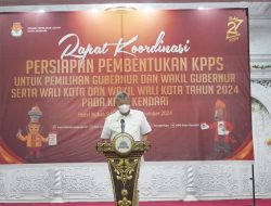 Pj Wali Kota Kendari Buka Rakor Pembentukan KPPS untuk Pilkada Serentak 2024