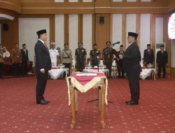 Pj Gubernur Sultra Kukuhkan dan Pimpin Sertijab Kepala Perwakilan BPKP Sultra