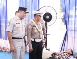 Peringati HUT ke-69 Lalu Lintas Bhayangkara, Korlantas Polri Bersama Jasa Raharja Gelar Bakti Sosial di Kuningan Jawa Barat