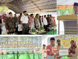 Launching Kampung Zakat di Muna Barat, Kakanwil Kemenag Sultra: Perkuat Ketahanan Ekonomi Melalui Zakat