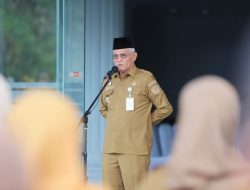 Pimpin Apel Gabungan Lingkup Pemprov Sultra, Sekda Sultra Sampaikan Tiga Pesan Penting Pj Gubernur 