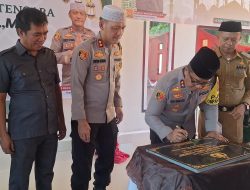 Kapolda Sultra Resmikan Masjid Miftahul Faizin Polres Konawe Utara