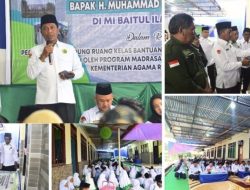 Tingkatkan Mutu Pendidikan, Kakanwil Kemenag Sultra Resmikan RKB di MI Baitul Ilmu Ahuloa Konawe