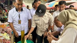 Tim Satgas Pangan Polda Sultra Bersama Disperindag Sultra Laksanakan Sidak di Sejumlah Pasar Tradisional di Kendari