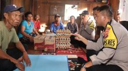 Kapolres Baubau Berikan Bantuan dan Ucapan Duka Cita kepada Keluarga Korban Keracunan Ikan di Kelurahan Lipu